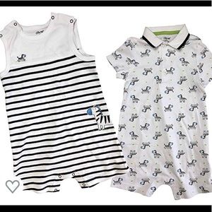 Bundle of two rompers.  Wore a few times
